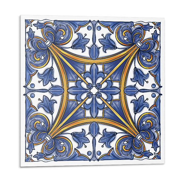 Öntapadós vinyl csempe Növényi minta díszekkel