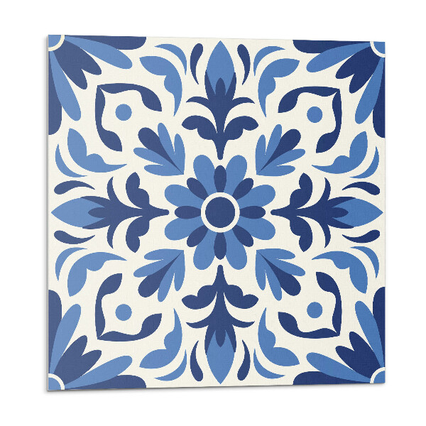 Vinyl csempe Virágminta levelekkel