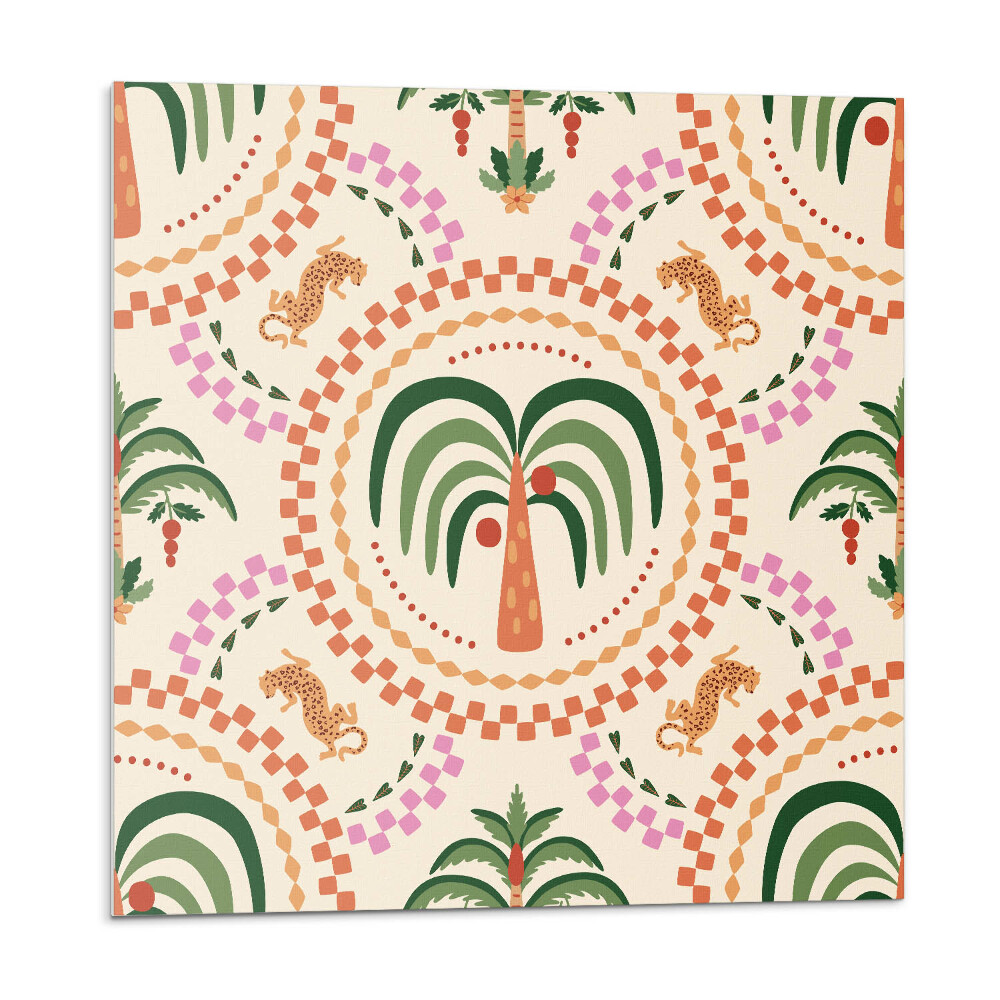 Vinyl csempe falra Trópusi növényminta