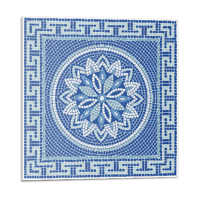 Vinyl csempe falra Mozaik virágmintás design