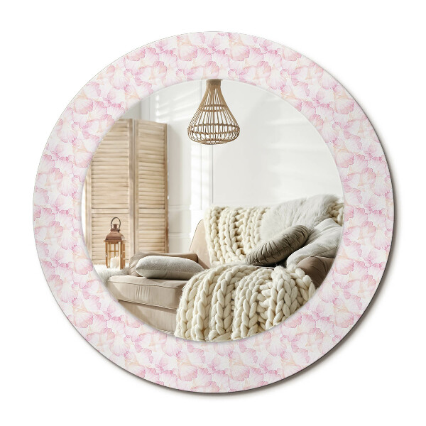 Kerek design tükör Virágszirmok