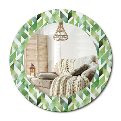 Kerek tükör dekoráció Heringbone