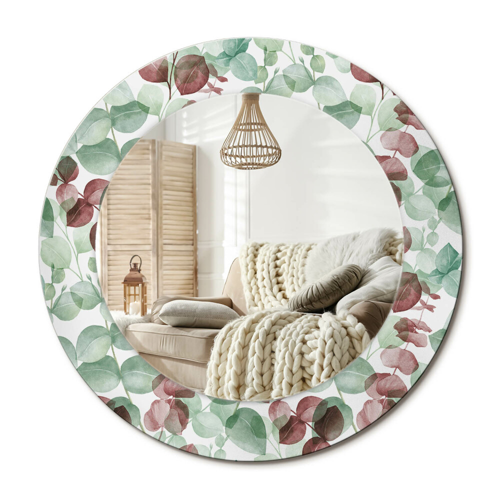 Kerek dekor tükör Eukaliptusz