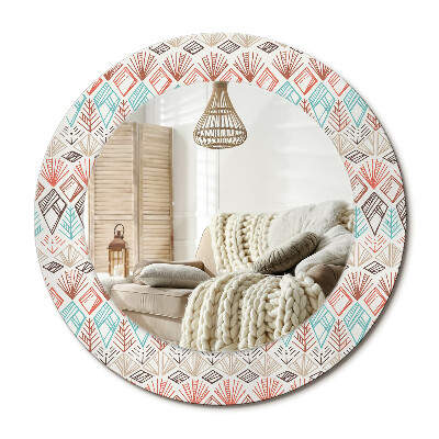 Kerek dekor tükör Etnikai minta
