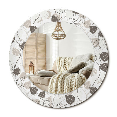 Kerek dekor tükör Absztrakt virágos