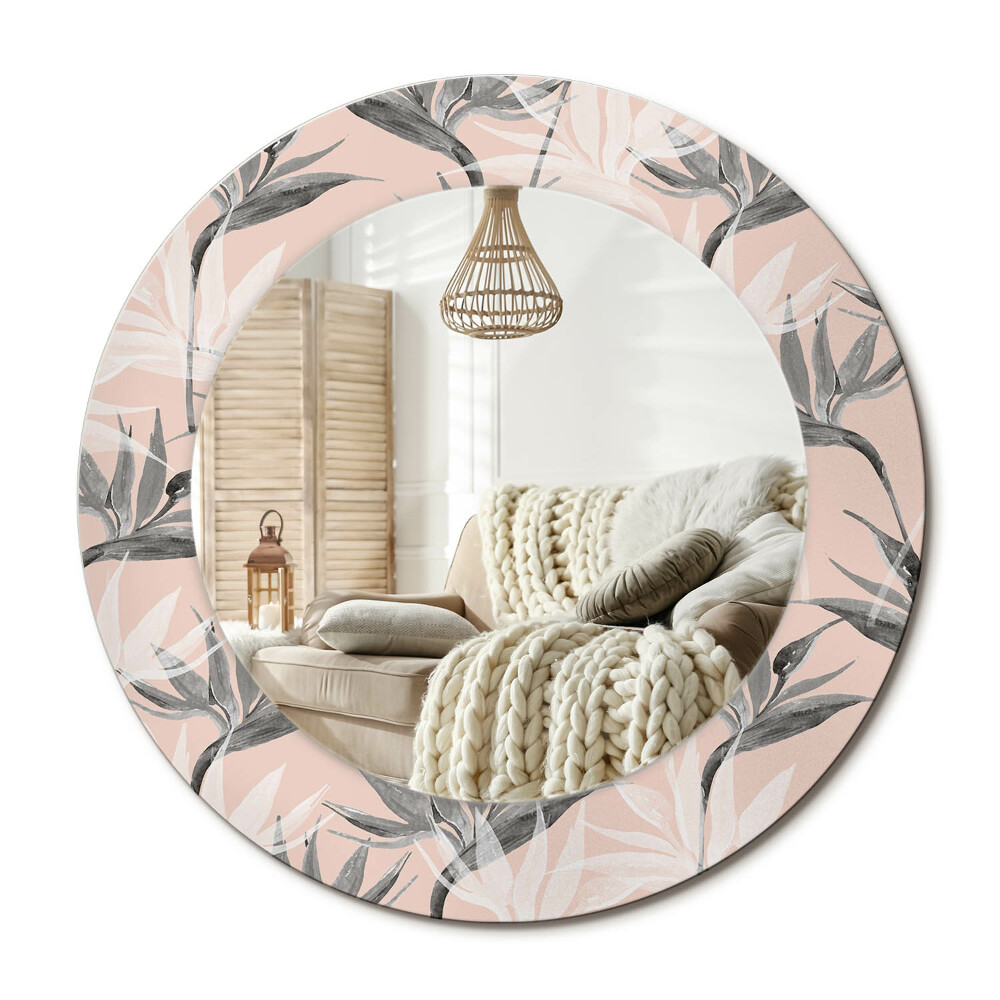 Kerek design tükör Strelitzia