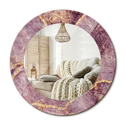 Kerek dekor tükör Márvány utánzat