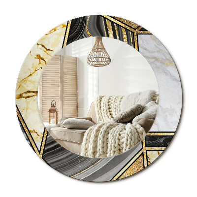 Kerek dekor tükör Márvány stílus