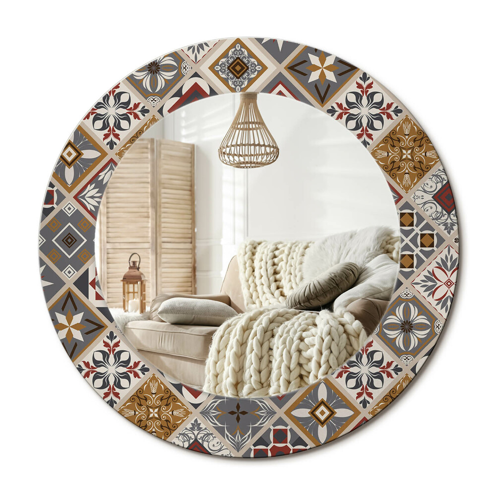 Kerek dekor tükör Török minta