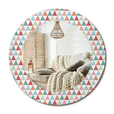 Kerek design tükör Geometrikus minta