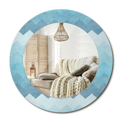 Kerek tükör dekoráció Kék ékzár