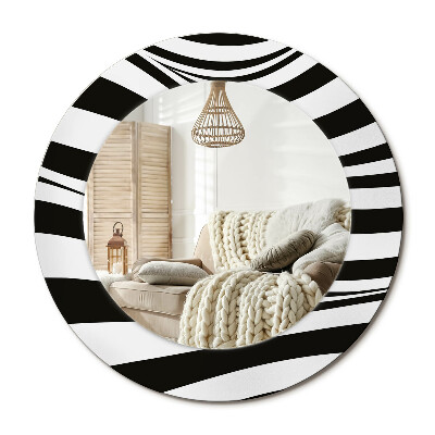 Kerek design tükör Absztrakt hullám