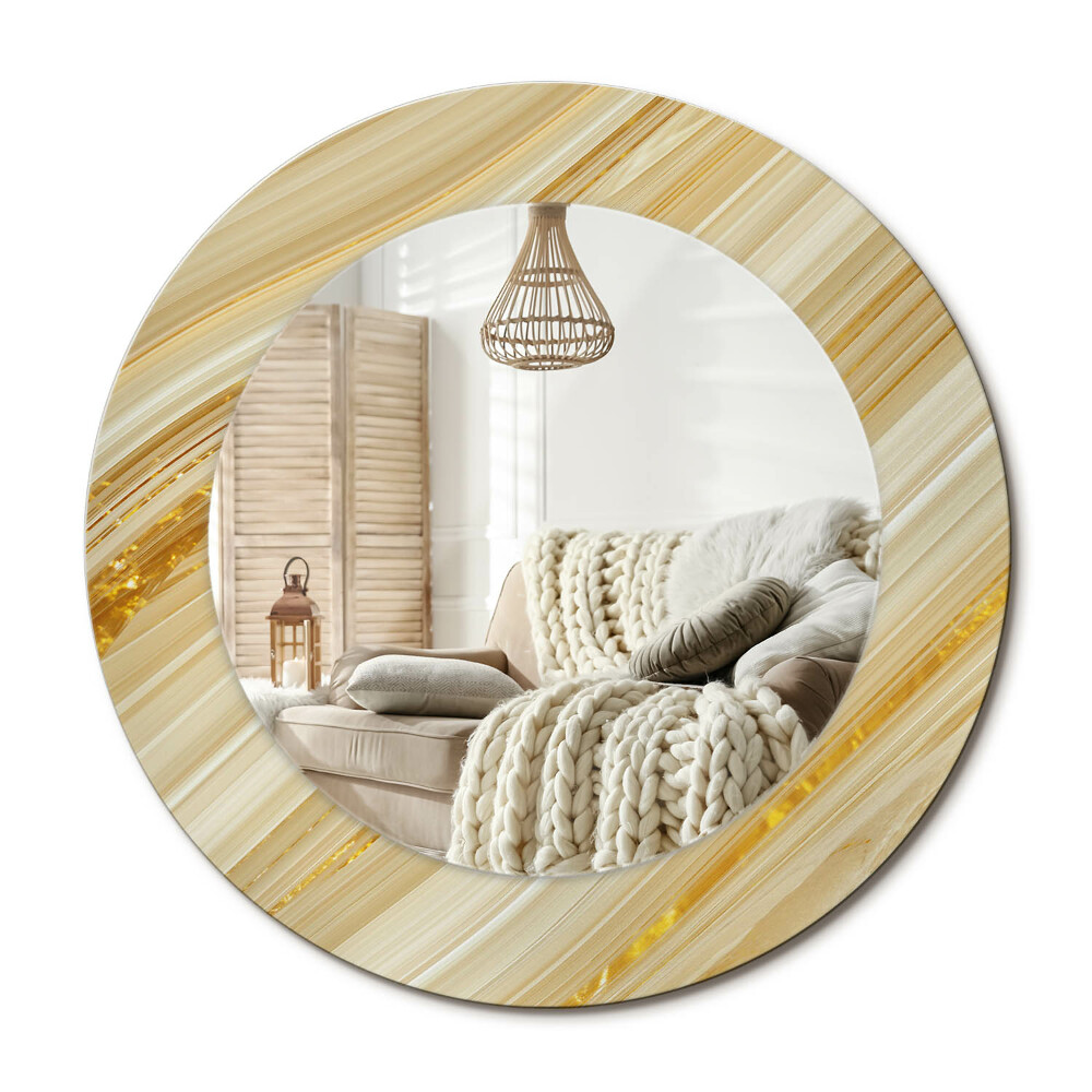 Kerek design tükör Absztrakt minta