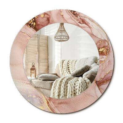 Kerek tükör dekoráció Absztrakt folyadék