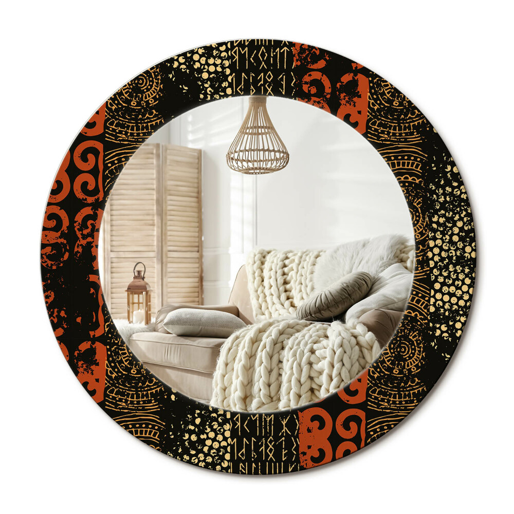 Kerek dekor tükör Grunge minta