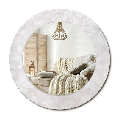 Kerek tükör dekoráció Rokokó textúra
