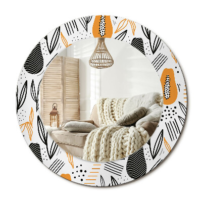 Kerek design tükör Papaya