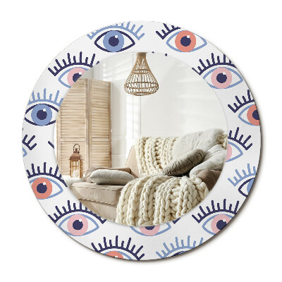 Kerek design tükör Szemek