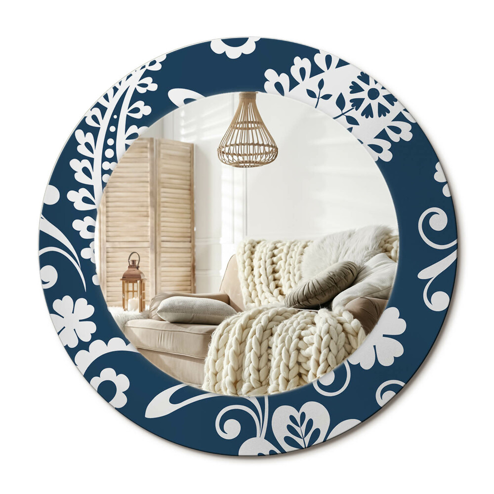 Kerek dekor tükör Paisley kompozíció