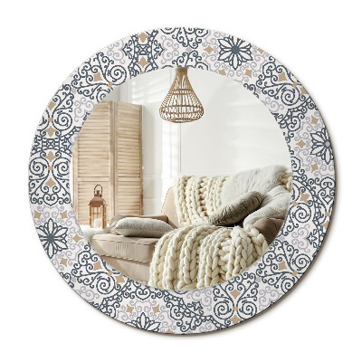 Kerek dekor tükör Geometrikus díszek