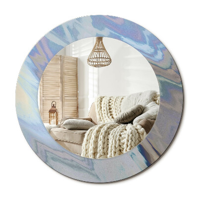 Kerek design tükör Absztrakt hullámok