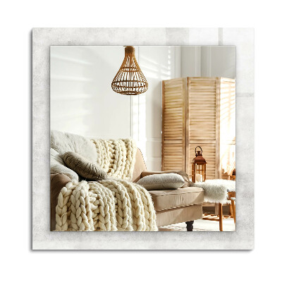 Téglalap tükör fali dísz Szürke textúra minta