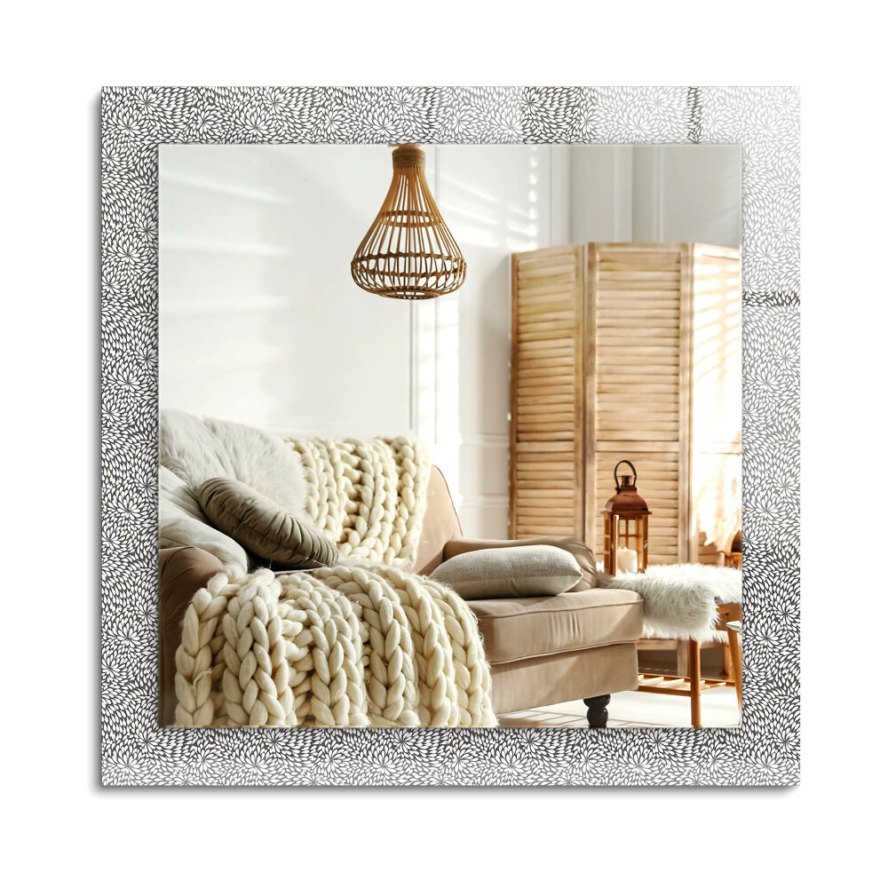 Téglalap tükör díszítéssel 3d minta