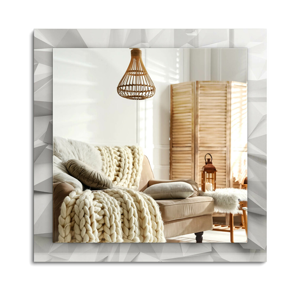 Téglalap tükör díszítéssel Absztrakt geometriai formák