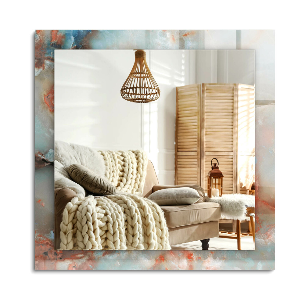 Téglalap díszes tükör Absztrakt színes textúra