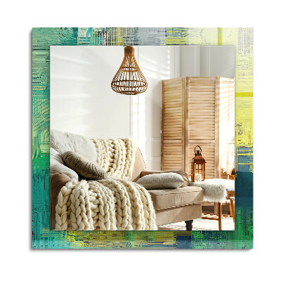 Téglalap dísztükör Absztrakt színes kompozíció