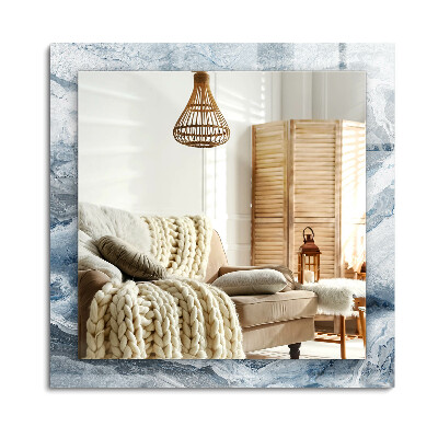 Téglalap tükör fali dísz Márvány árnyalatokban