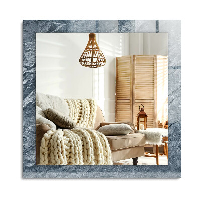 Téglalap dísztükör Rock kő textúra