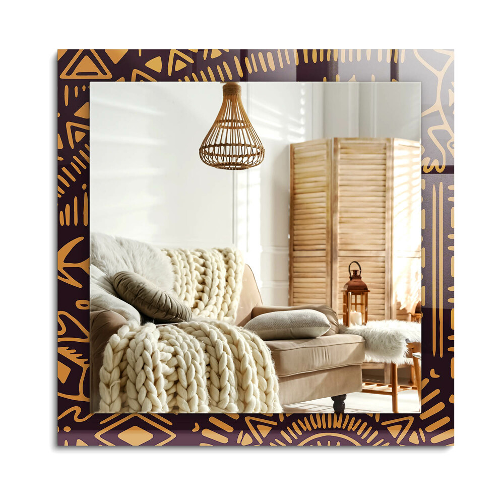 Téglalap dísztükör Etnikai minta