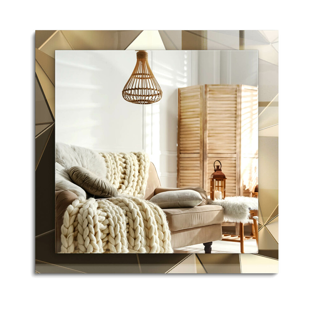 Téglalap tükör fali dísz Geometriai formák