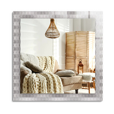 Téglalap tükör fali dísz Textil szövet minta