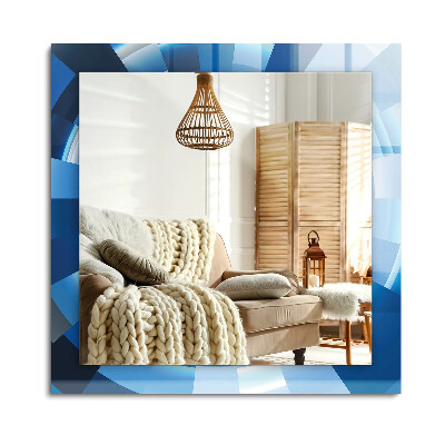 Téglalap tükör díszítéssel Absztrakt alagút