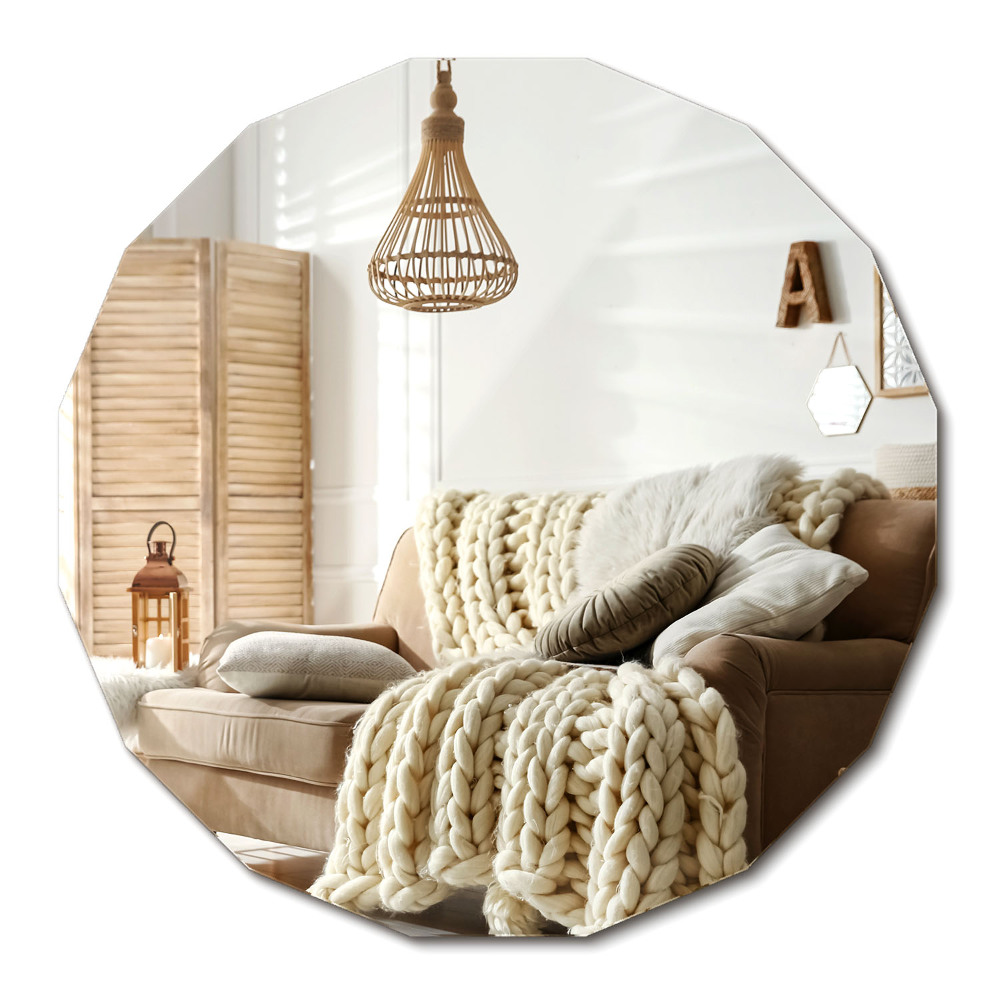 Sokszögű tükör lógó egyedi