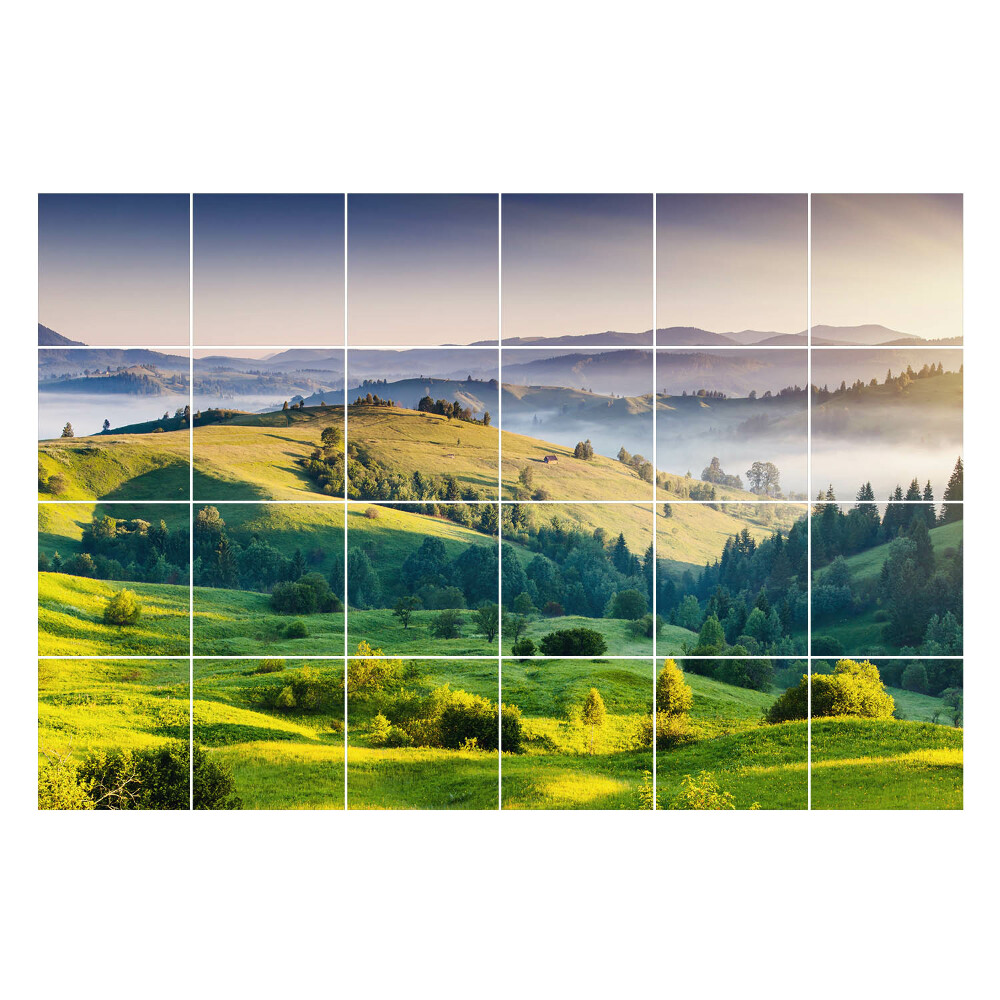 Csempe matrica Festői hegyi táj