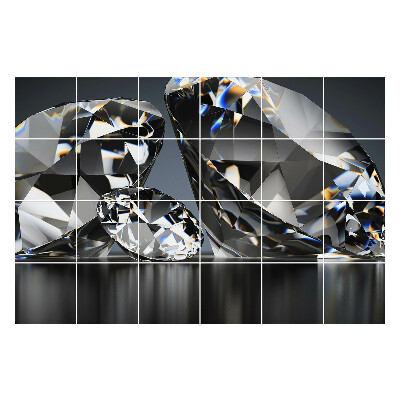 Csempe matrica Ragadós gyémántok