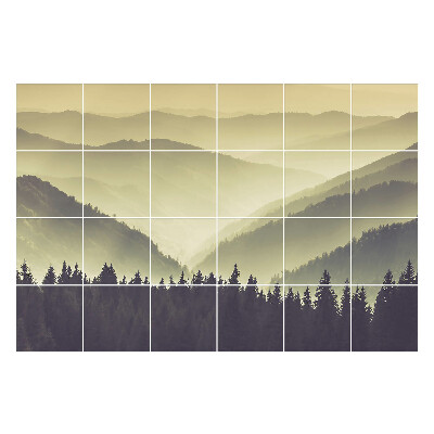 Csempe matrica Misztikus hegyi tájak