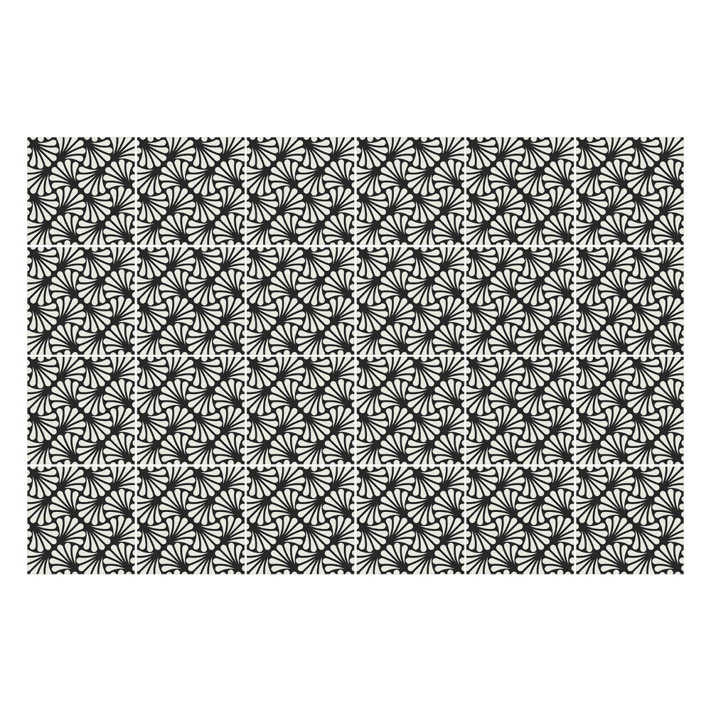 Öntapadós csempe matrica Stílusos növényi motívumok