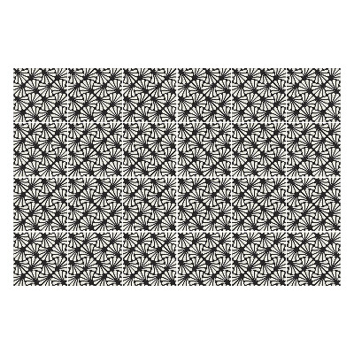 Öntapadós csempe matrica Stílusos növényi motívumok