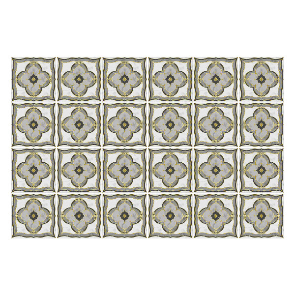 Csempe matrica Díszek egy rácsban