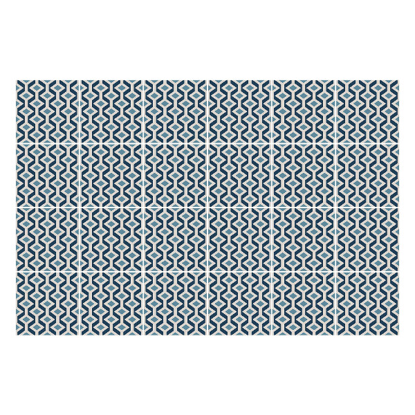 Öntapadós csempe matrica Geometriai ábrák egy rácsban