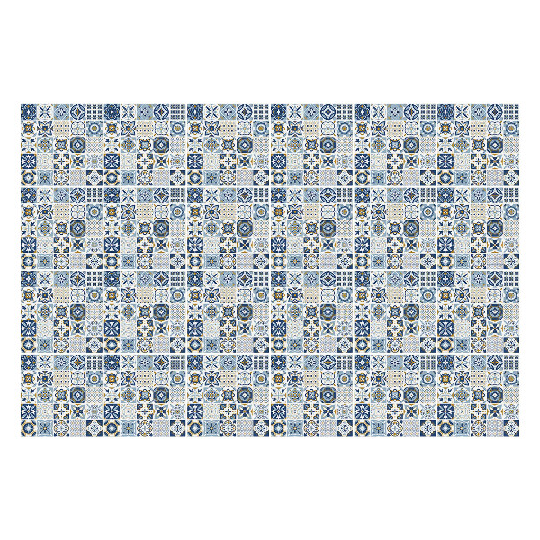 Öntapadós csempe matrica Virágmotívumú geometria