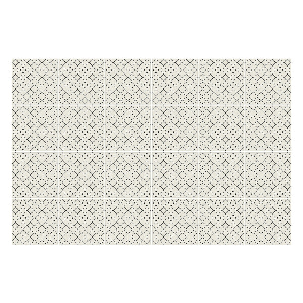 Csempe matrica Hatszögletű motívumok rácsban