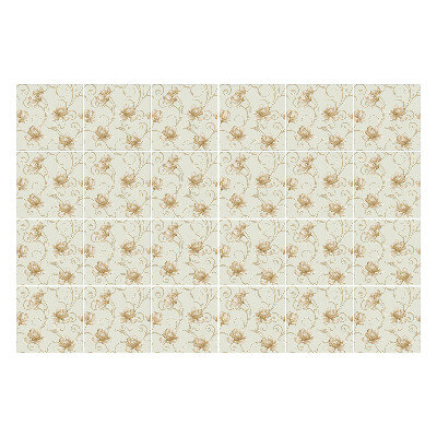 Öntapadós csempe matrica Finom virágok a háttérben