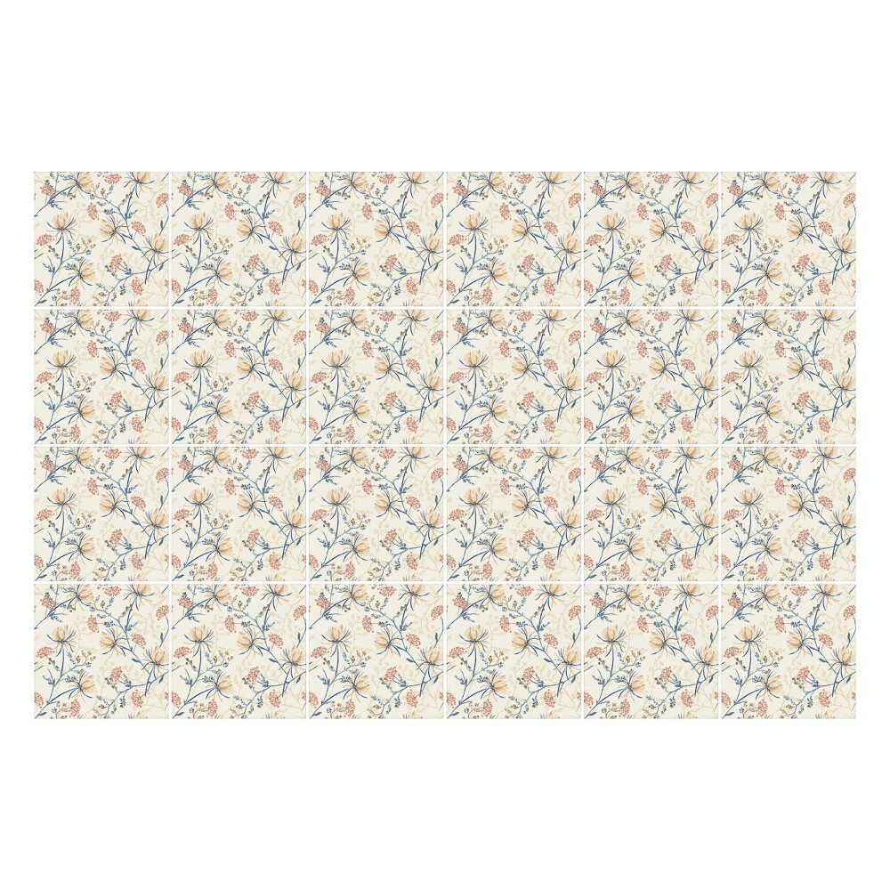 Csempe matrica Virágos motívum a háttérben