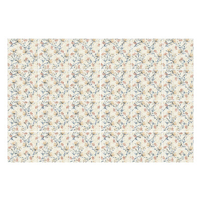 Csempe matrica Virágos motívum a háttérben