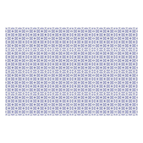 Öntapadós csempe matrica Finom virágmotívumok